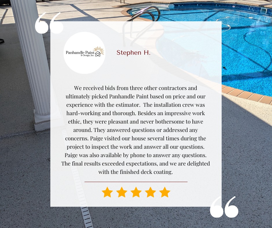 pool deck testimonial